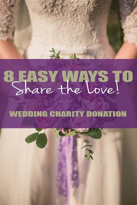wedding charity donation.
